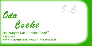 odo cseke business card